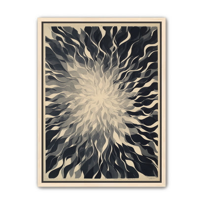 Pale center in black sweep