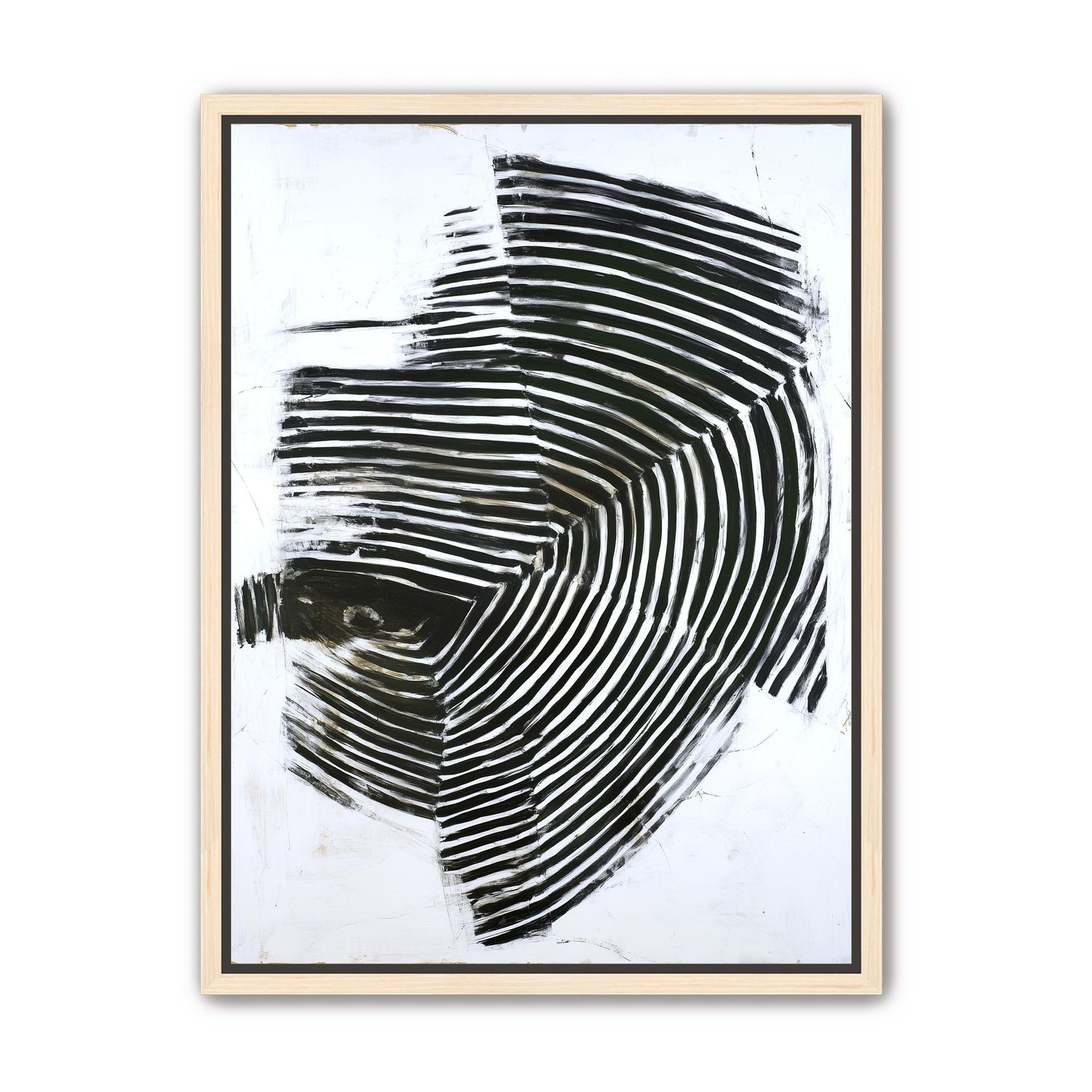 Black bands in white scrape