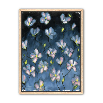Soft blossoms in blue dusk