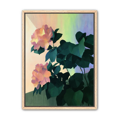 Roses against a pastel sky
