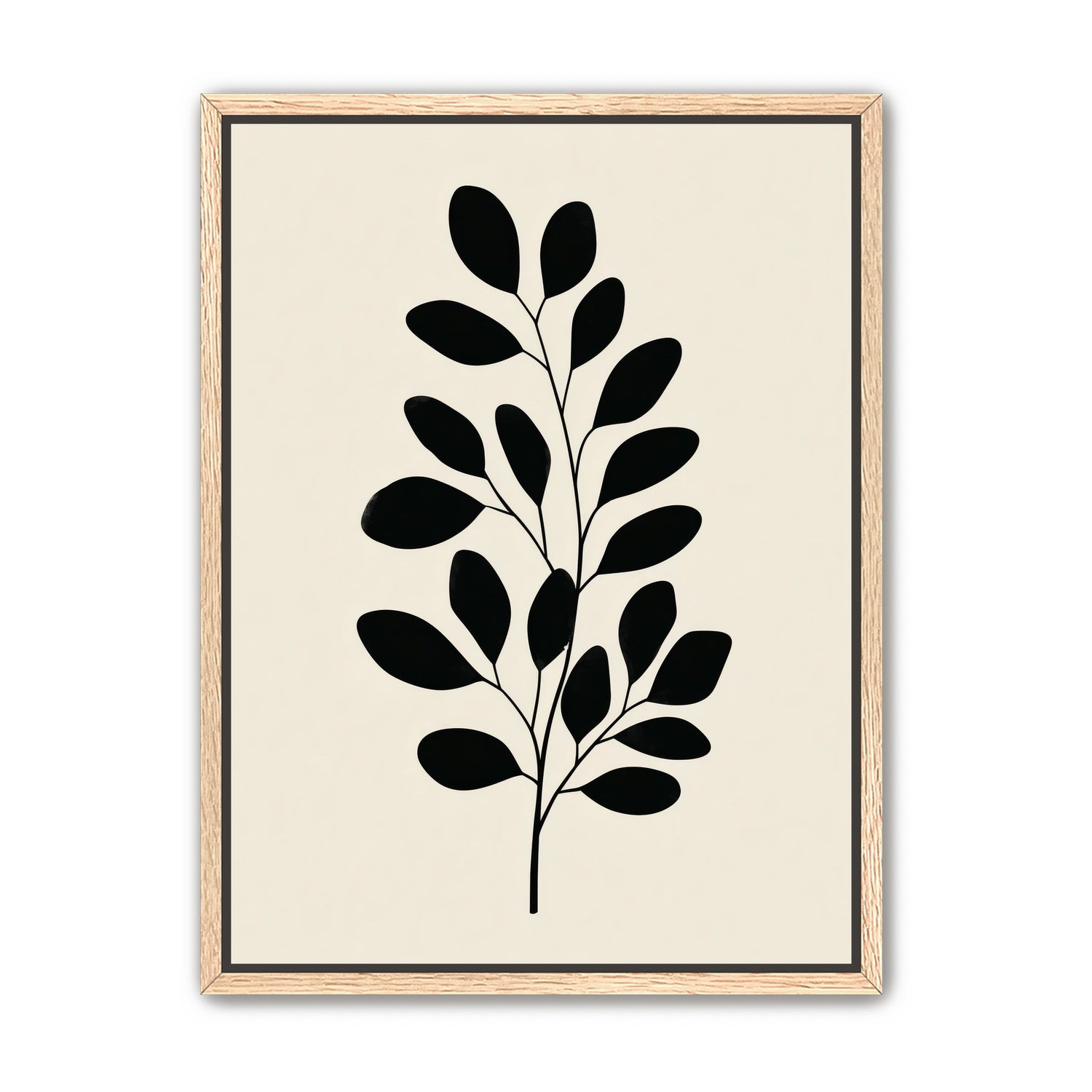 Plant Cutout on Cream