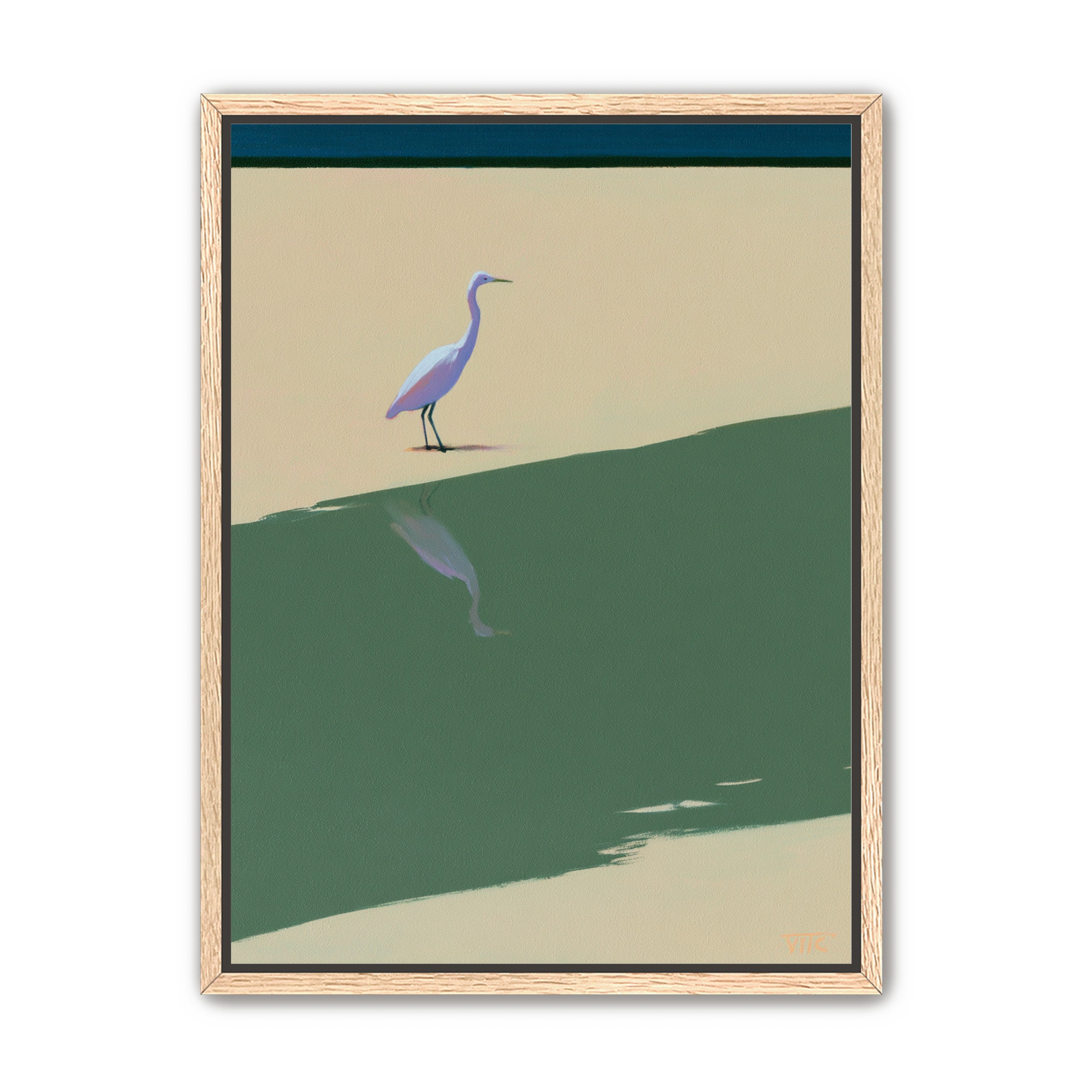 Where the egret doubles
