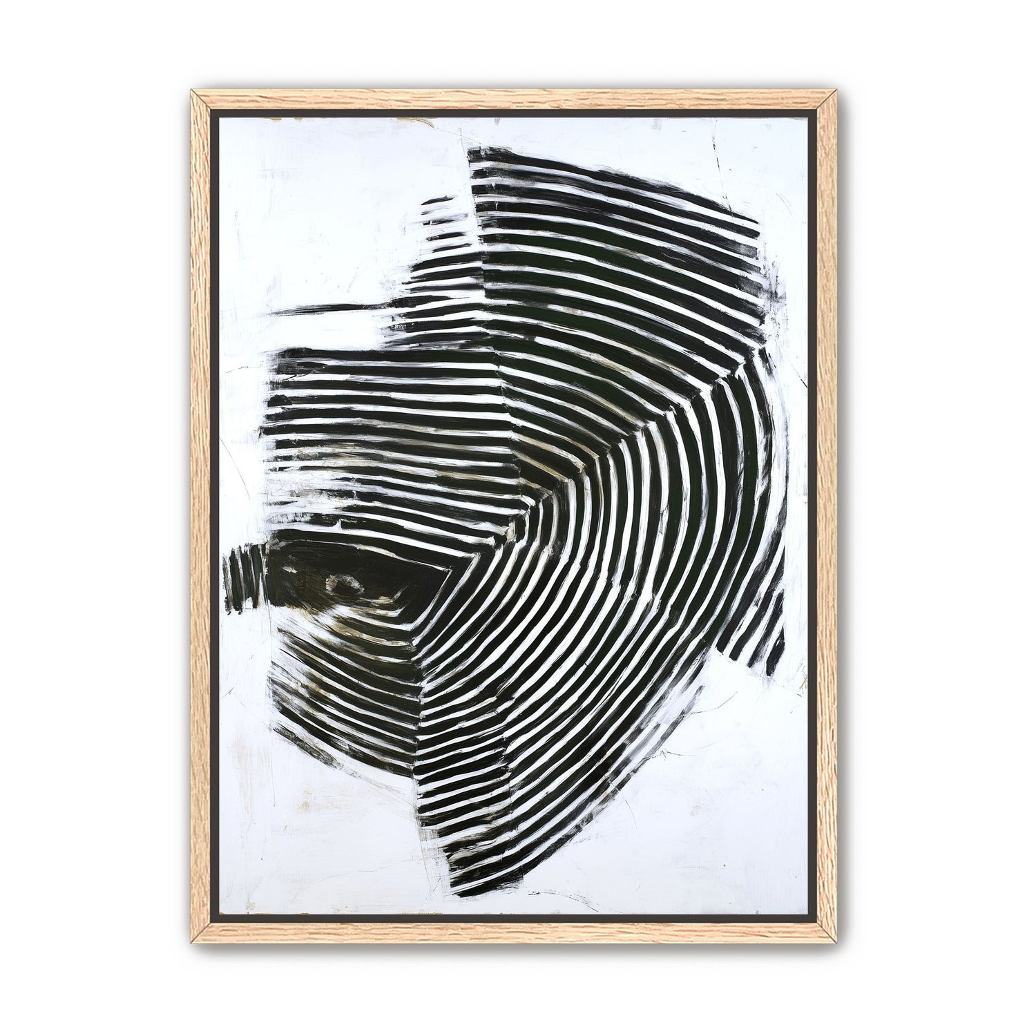 Black bands in white scrape