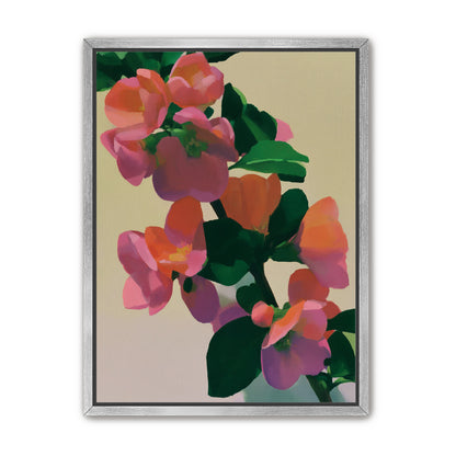 Flowers among dark leaves