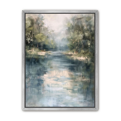 Pale sky in blue water