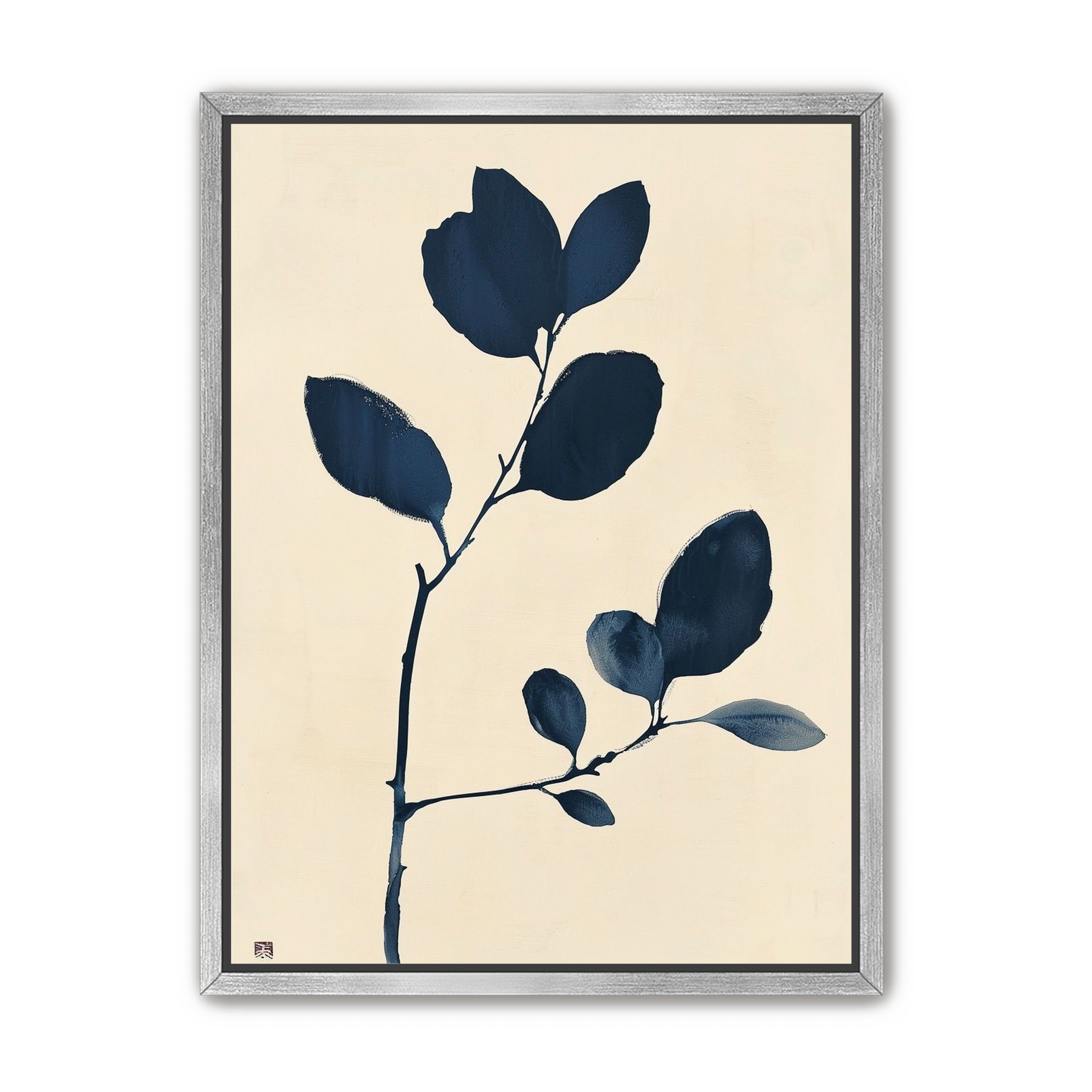 Ink leaves on bare stem