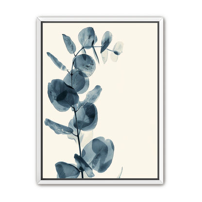 Blue leaves in quiet air