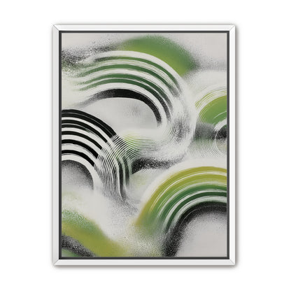 Green arcs across the haze