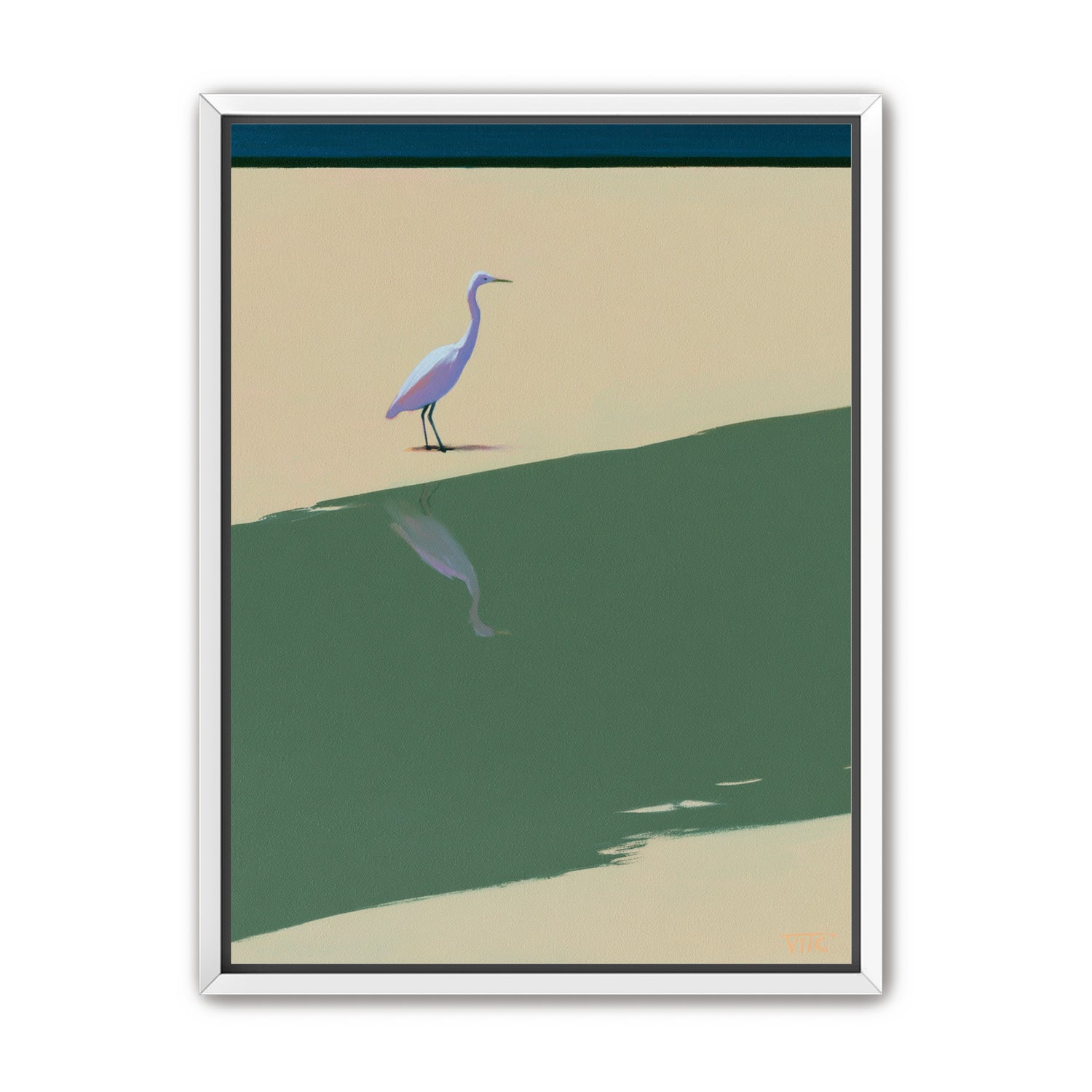 Where the egret doubles