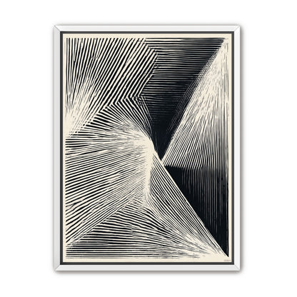 Where the lines break inward