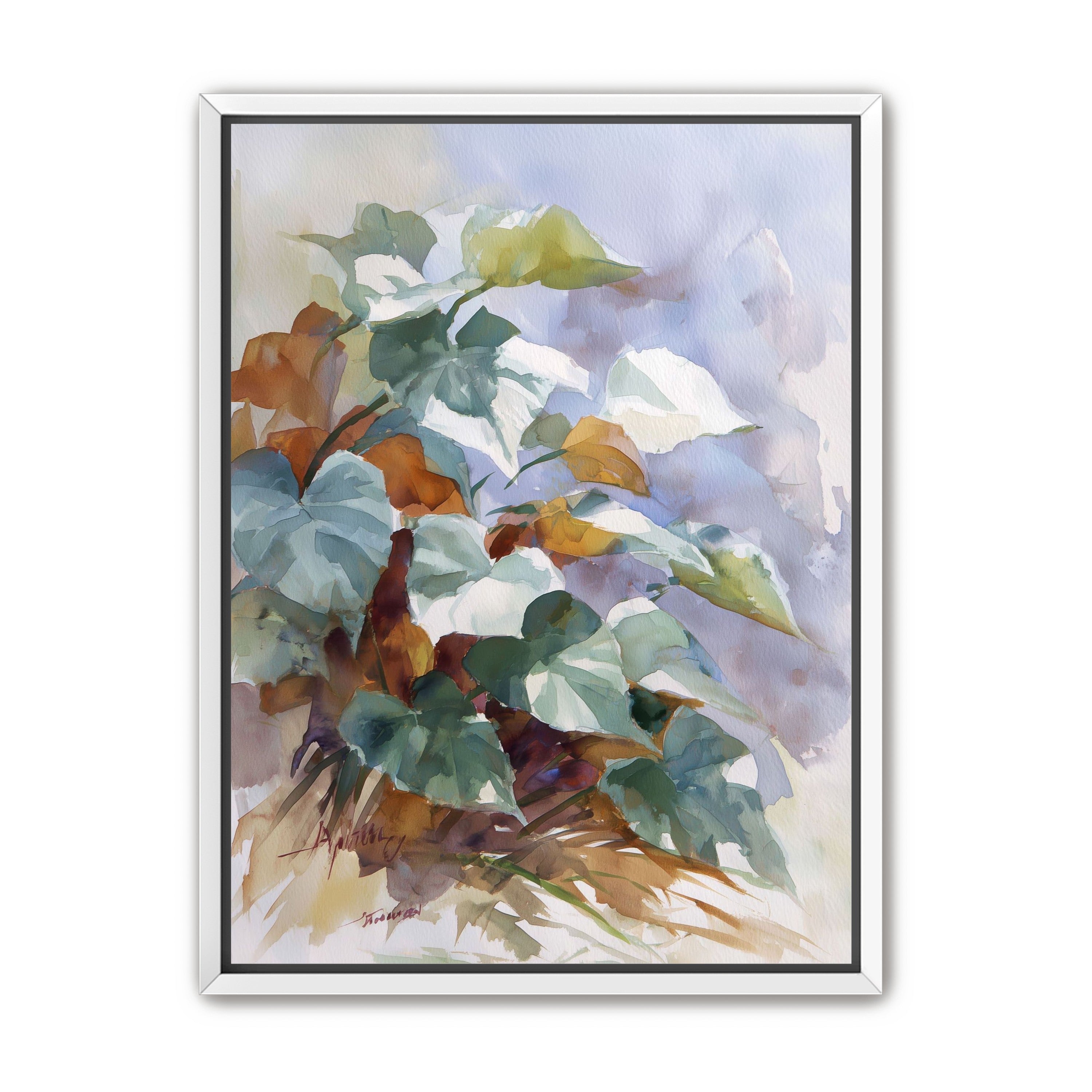 Garden Leaves After Rain