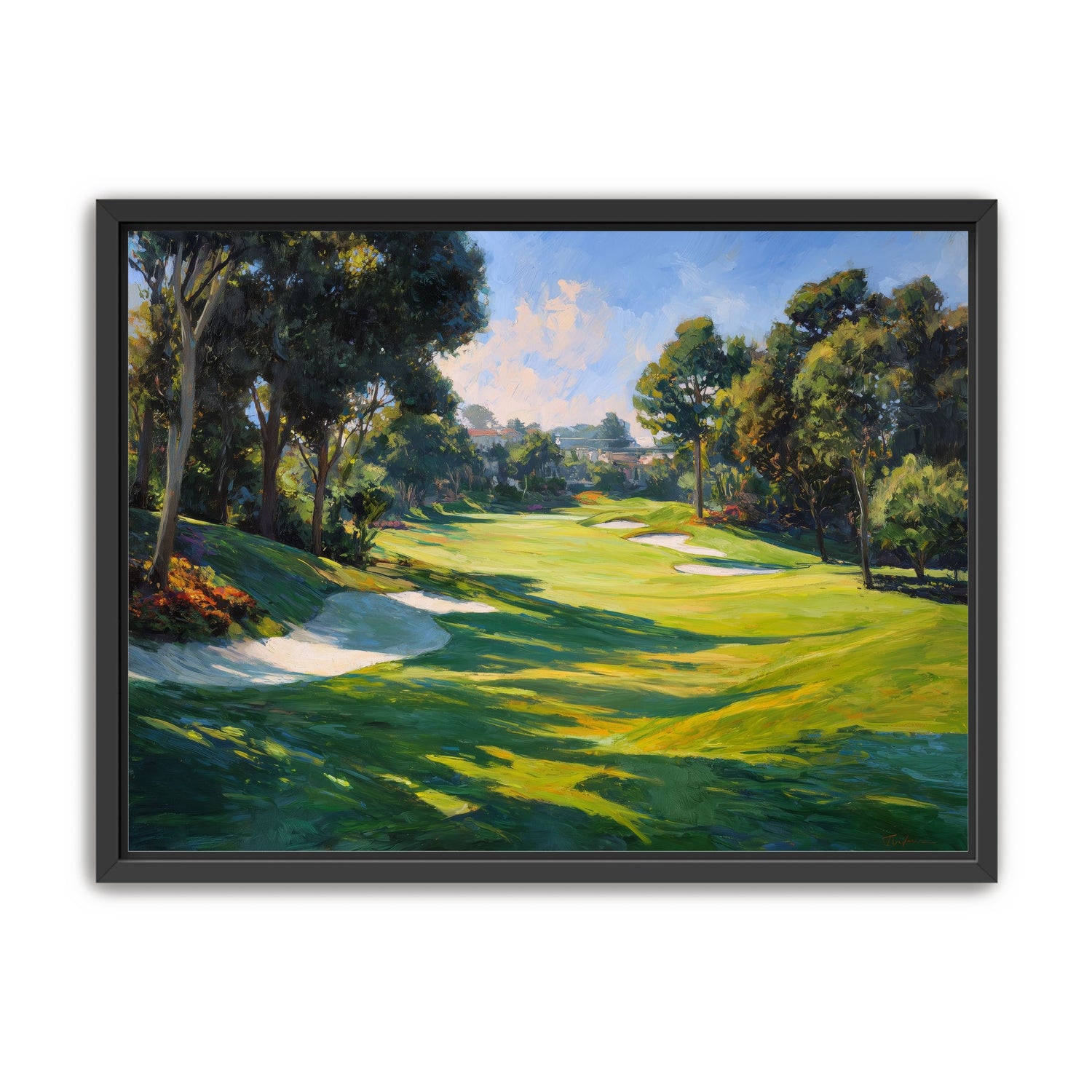 Ocean Haze Over Fairways