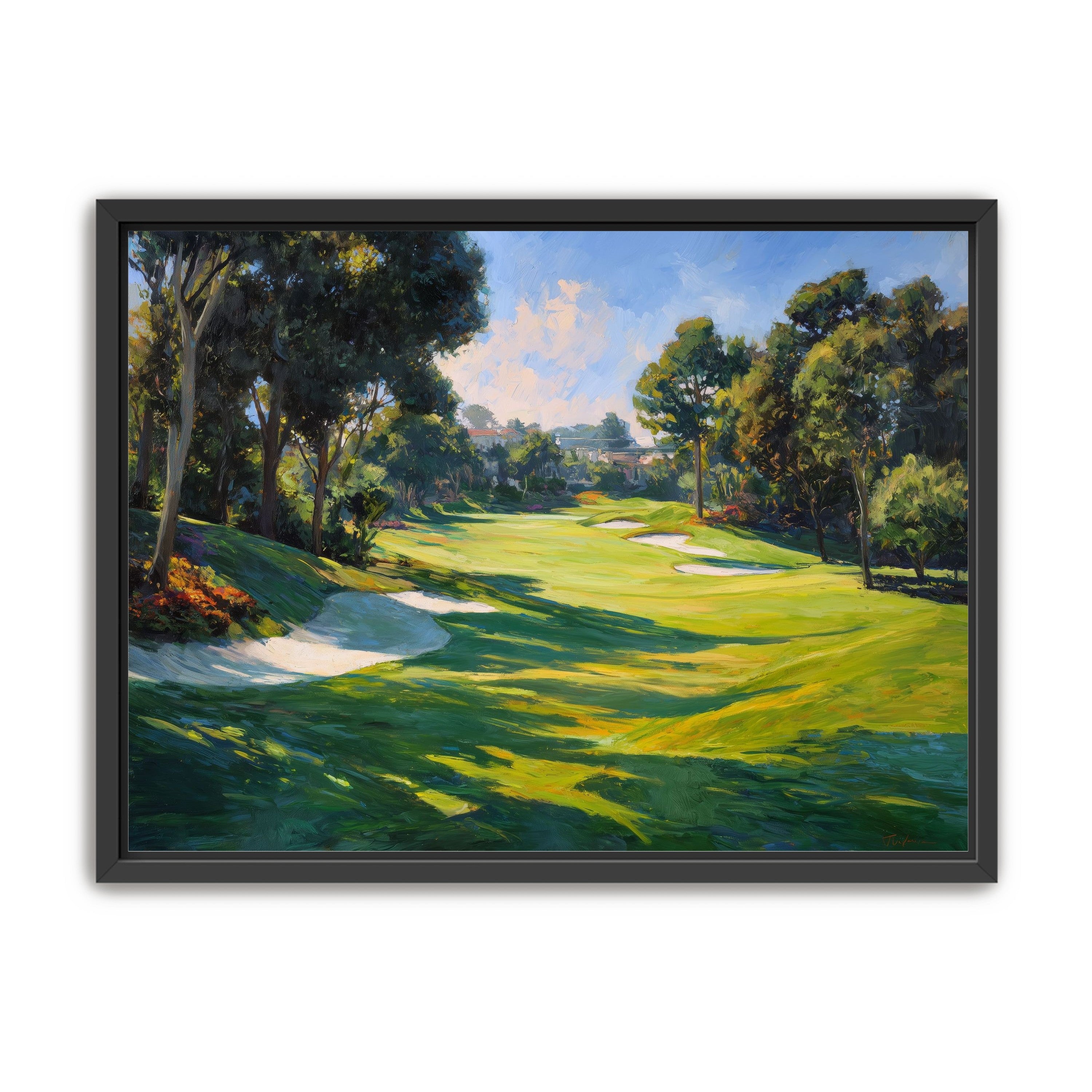 Ocean Haze Over Fairways