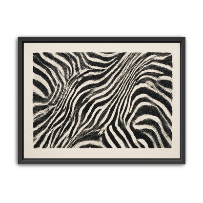 Zebra stripes across the frame