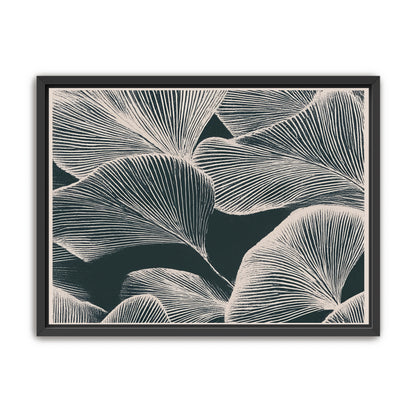 Pale veins on dark leaves