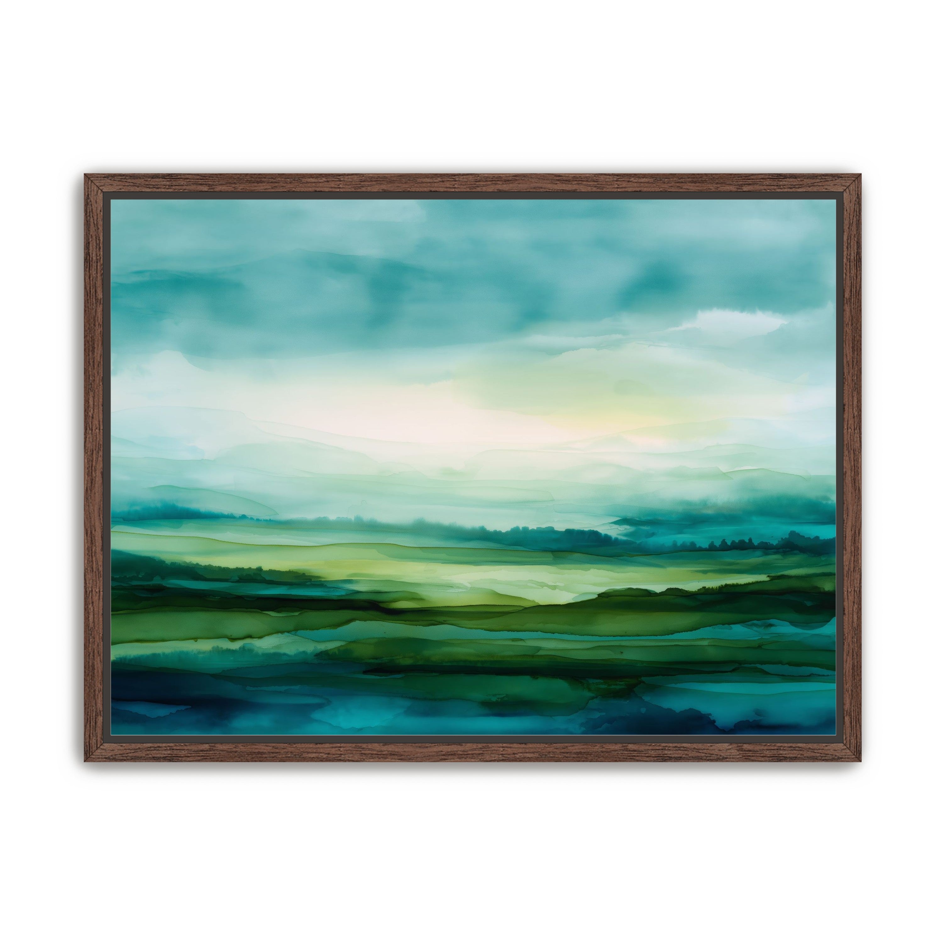 Emerald Bleeding into Teal