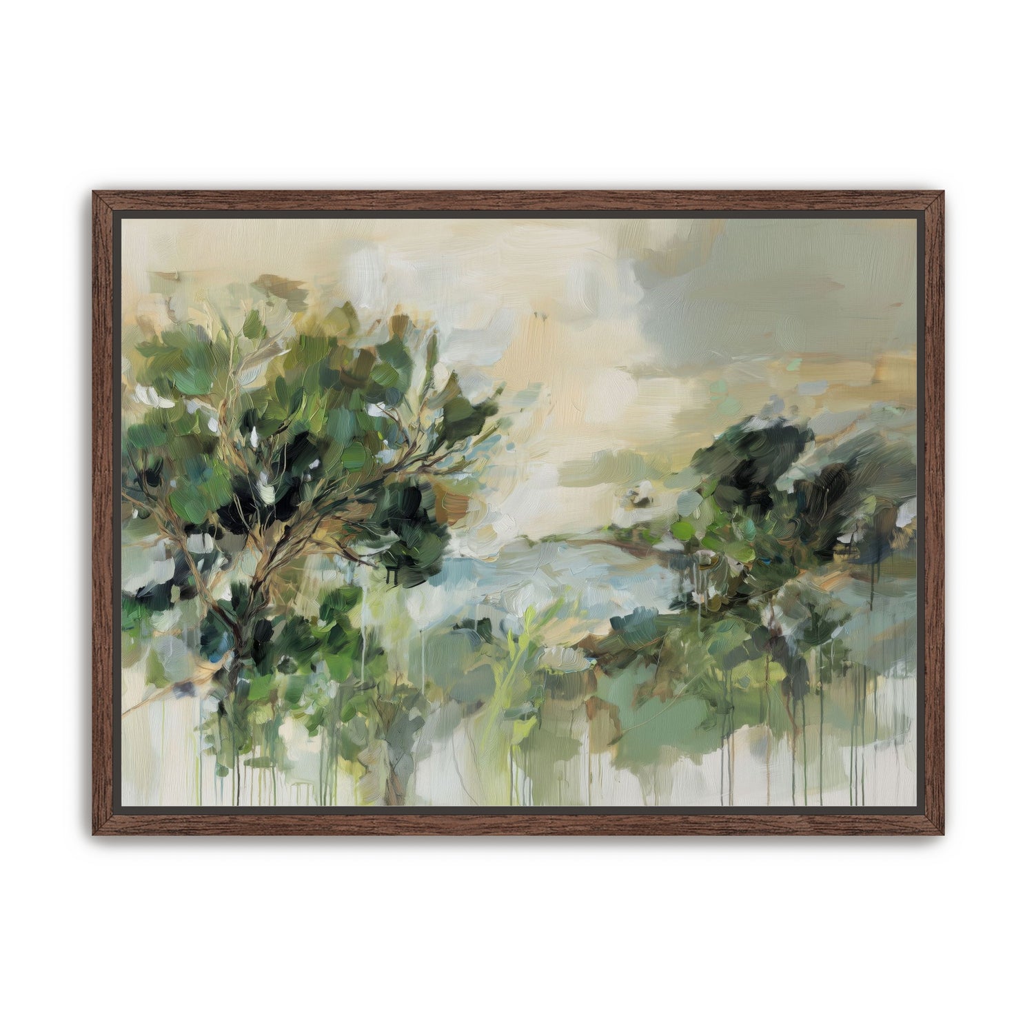 Hillside Trees in Loose Paint
