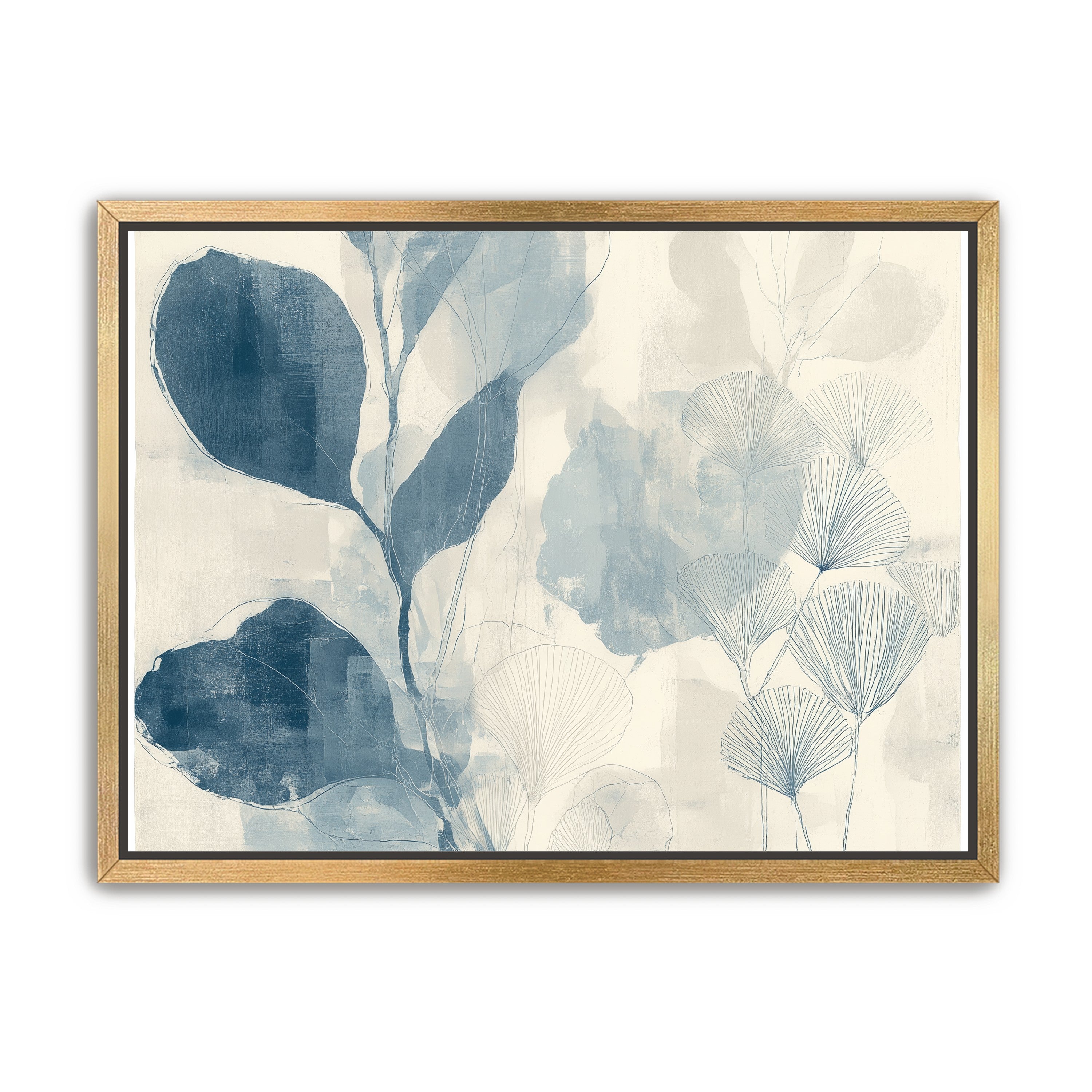 Pale leaves and fans