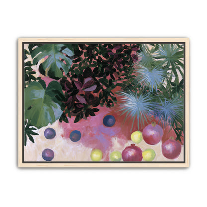 Fruit under heavy leaves
