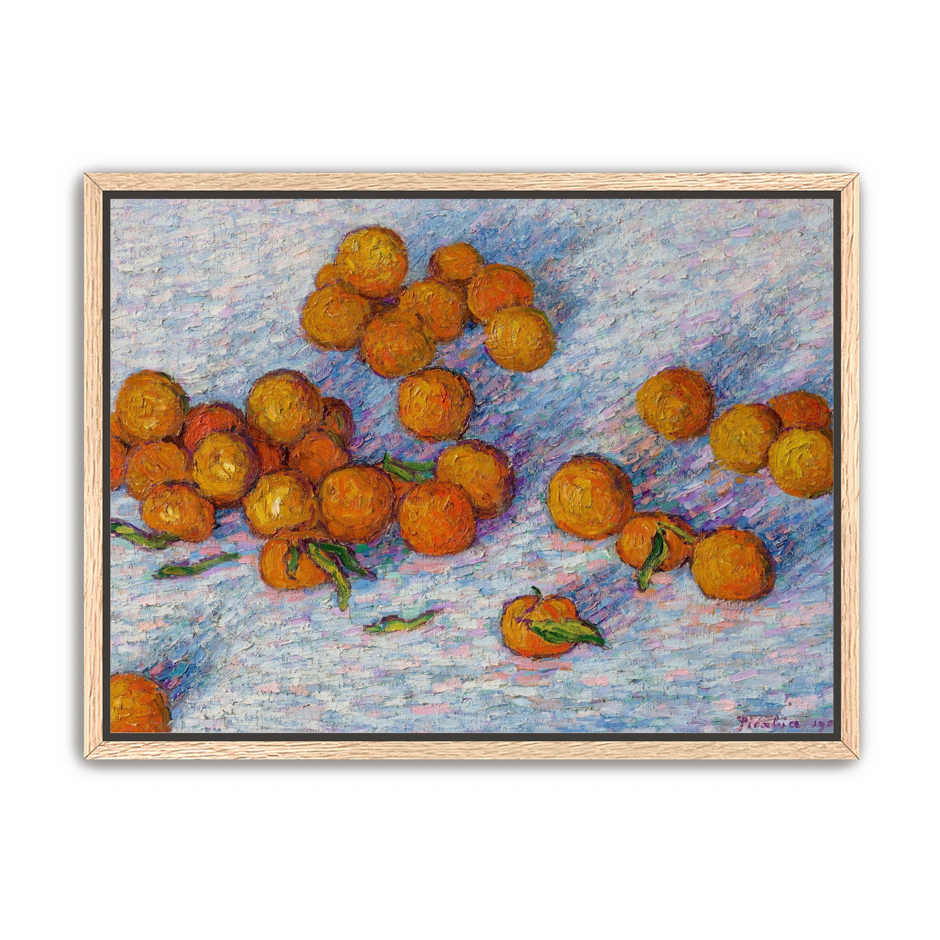 Oranges across the table