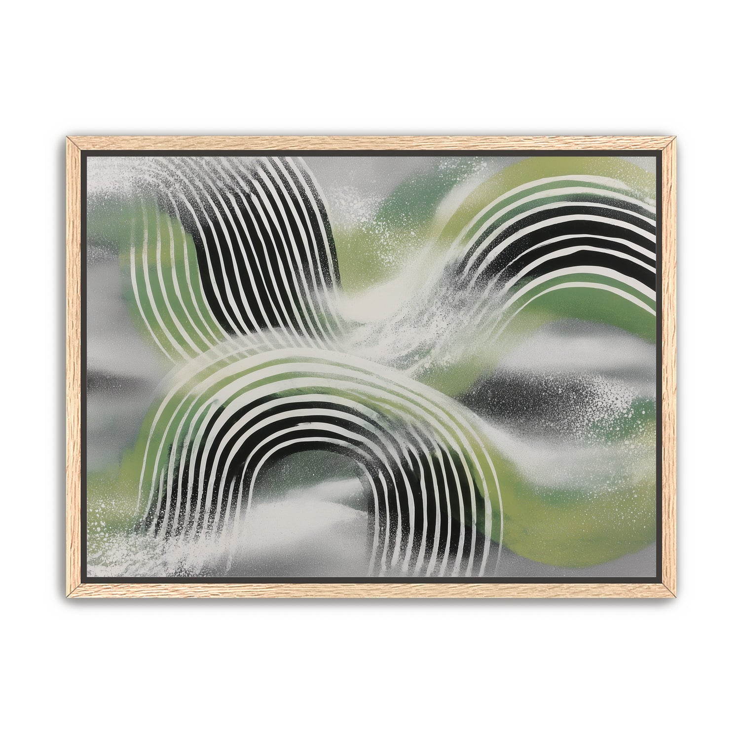 Stripes within the green haze