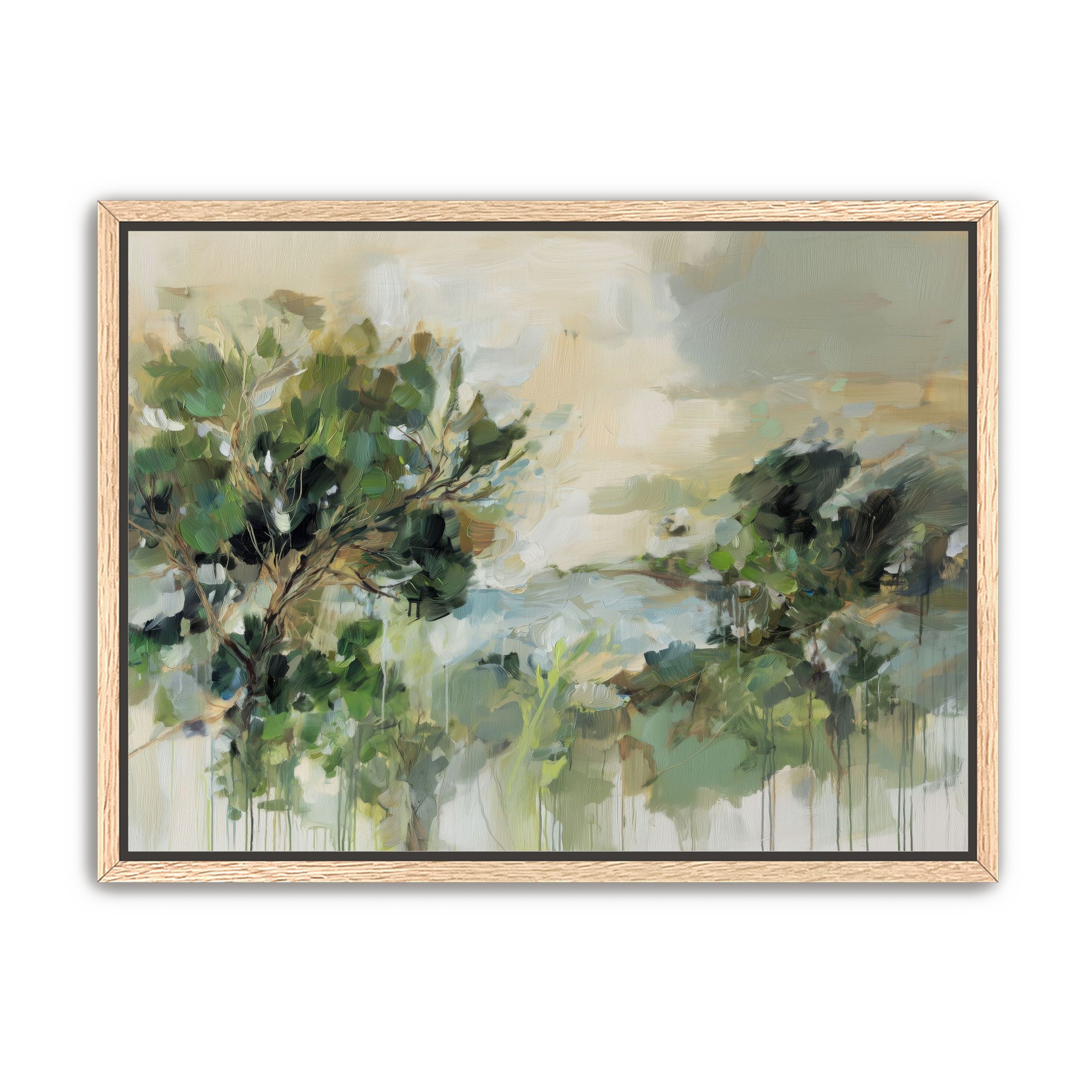 Hillside Trees in Loose Paint