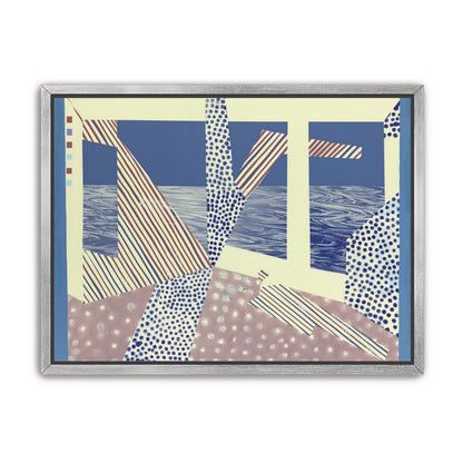 Stripes cut through dots