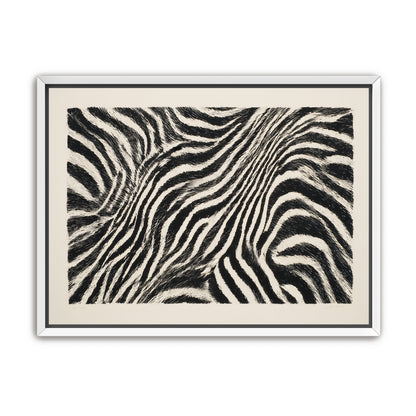Zebra stripes across the frame