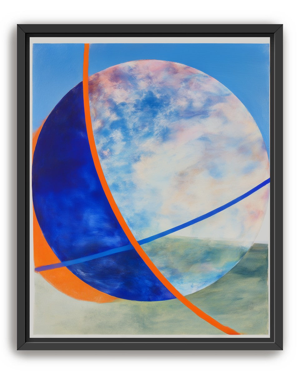 Orange cut through the circle