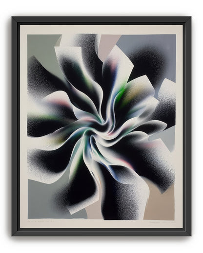 Spiral fold within pale blocks