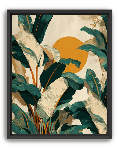 Sun Poking Through the Palms
