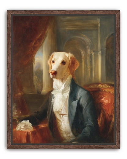 A dog in formal wear