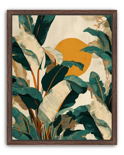 Sun Poking Through the Palms