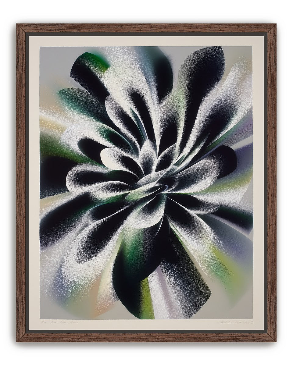 Speckled bloom in motion