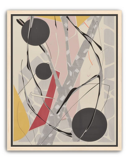 Layered circles with red wedge