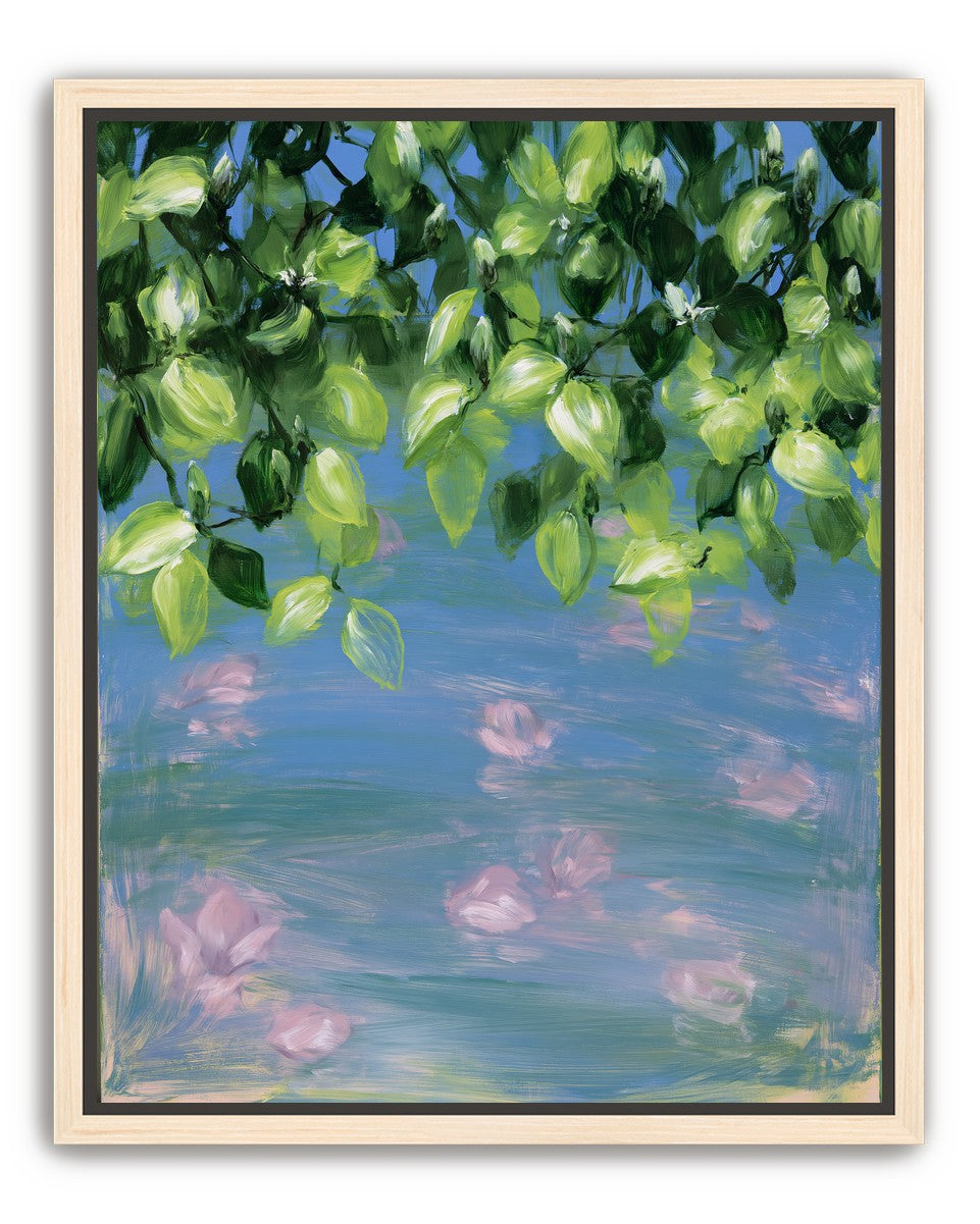 Petals under the leaves