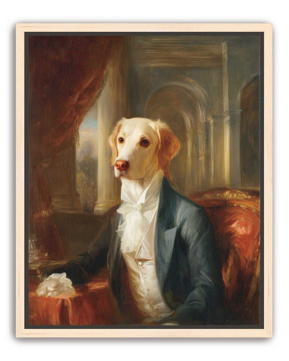A dog in formal wear