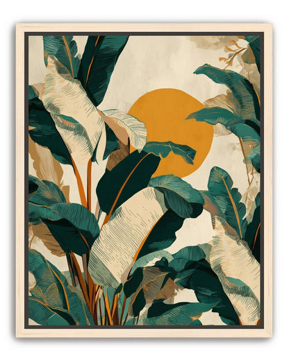 Sun Poking Through the Palms