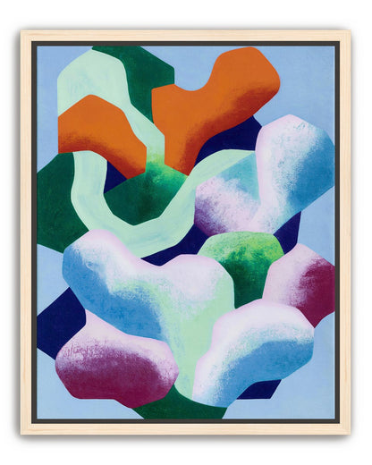 Soft edged color blocks
