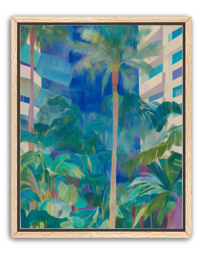 Palm shade between towers