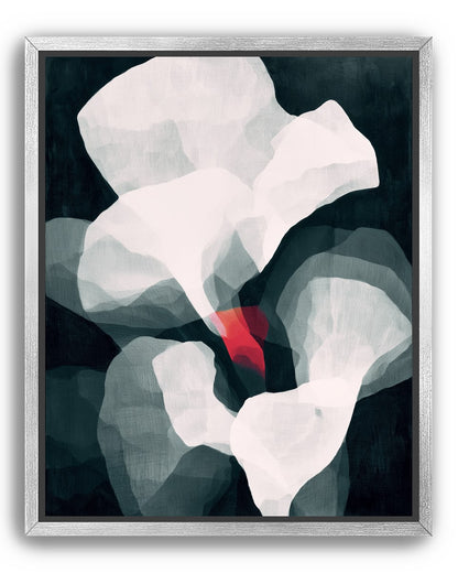 Red wedge among pale layers