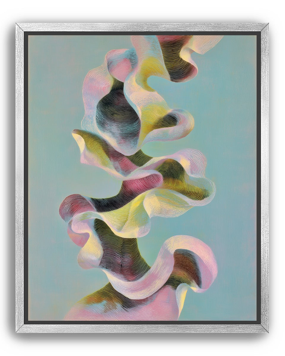 Folded ribbons in suspension