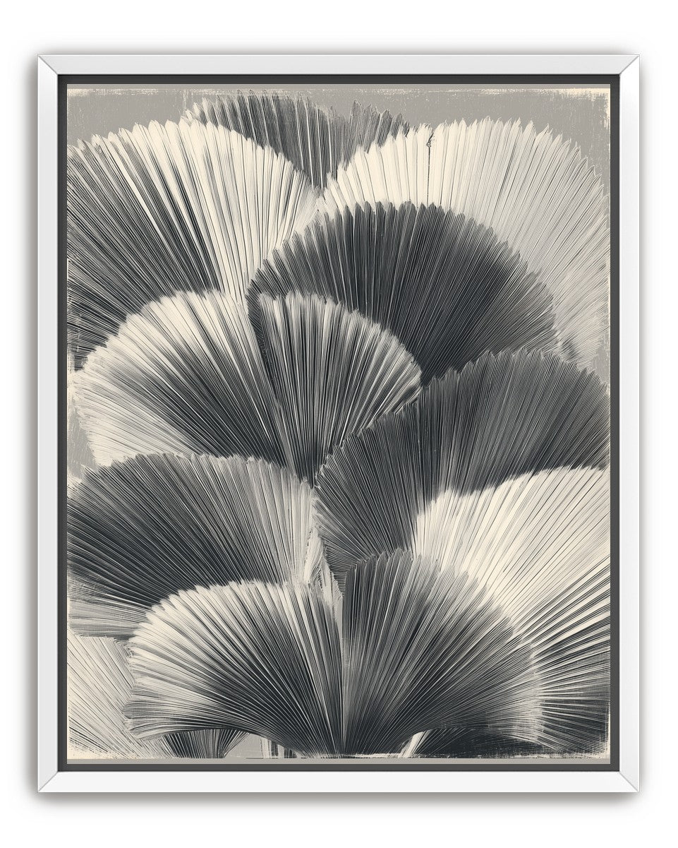 Ginkgo leaves in shadow
