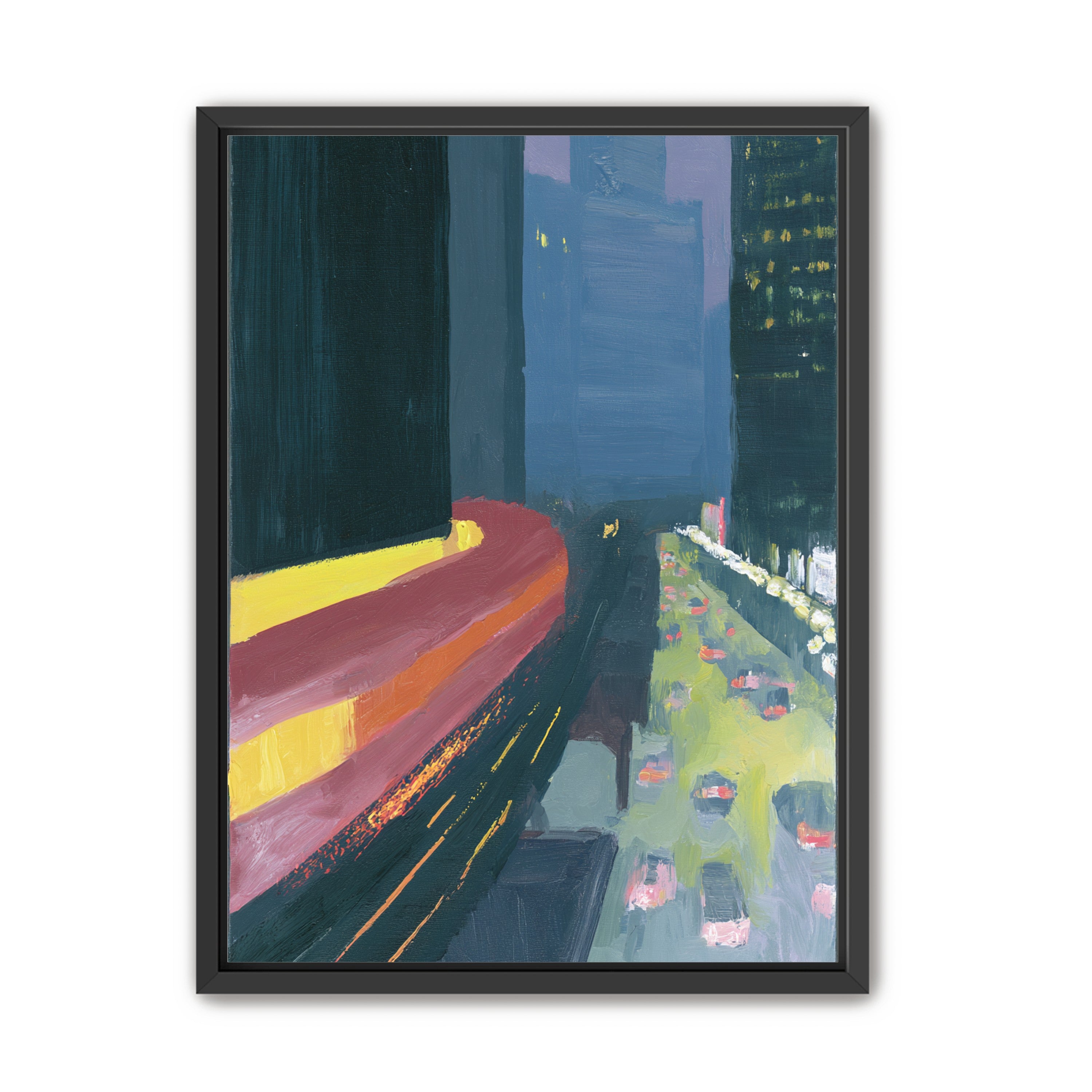 A bright bend downtown