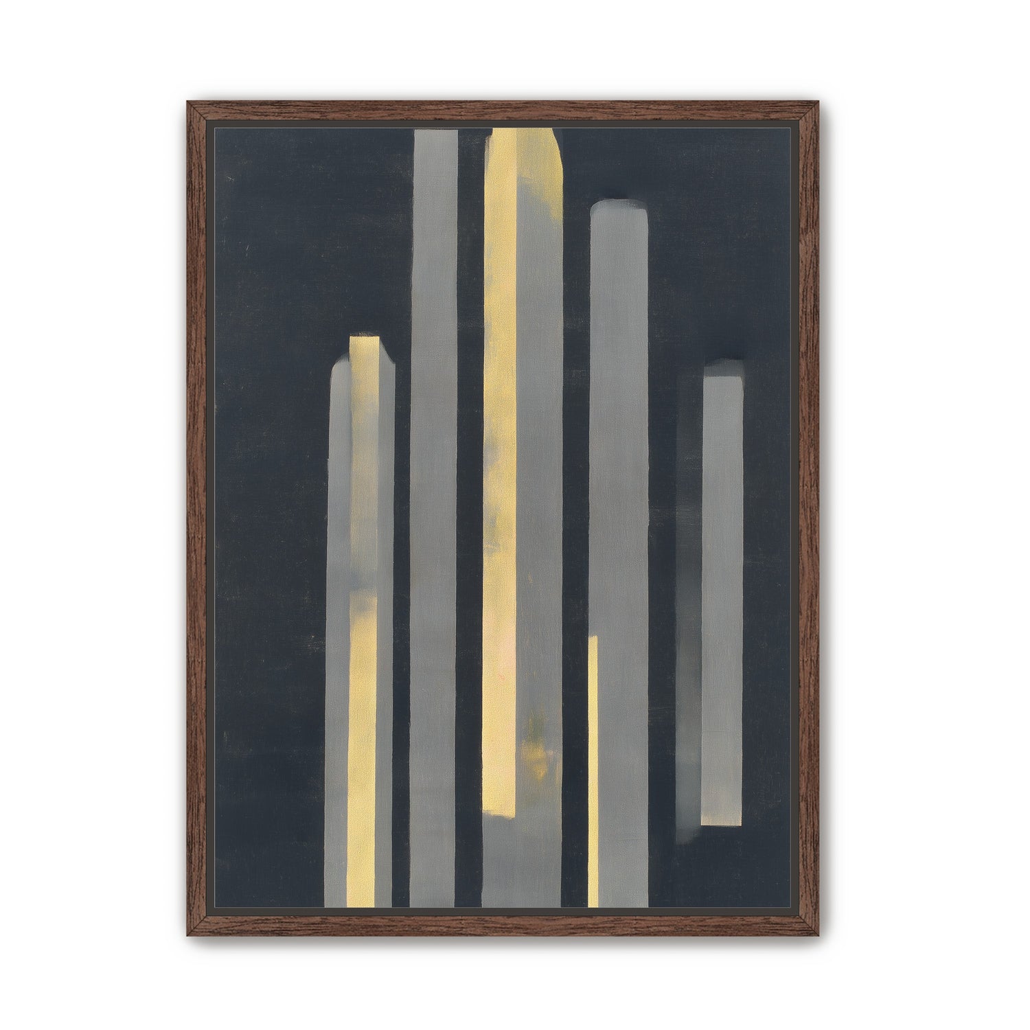 Yellow seeping through gray bars