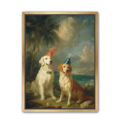 Party hats by the sea