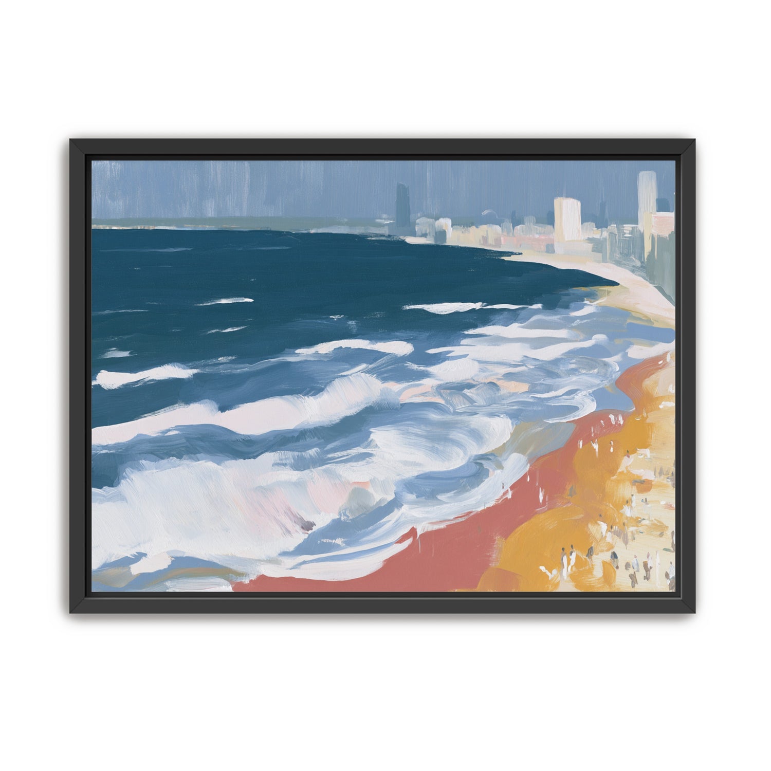White surf along the city beach