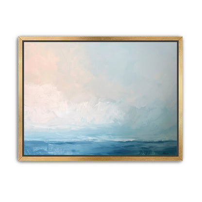 Quiet sea under pale sky