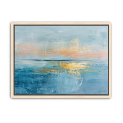 Gold light on quiet water