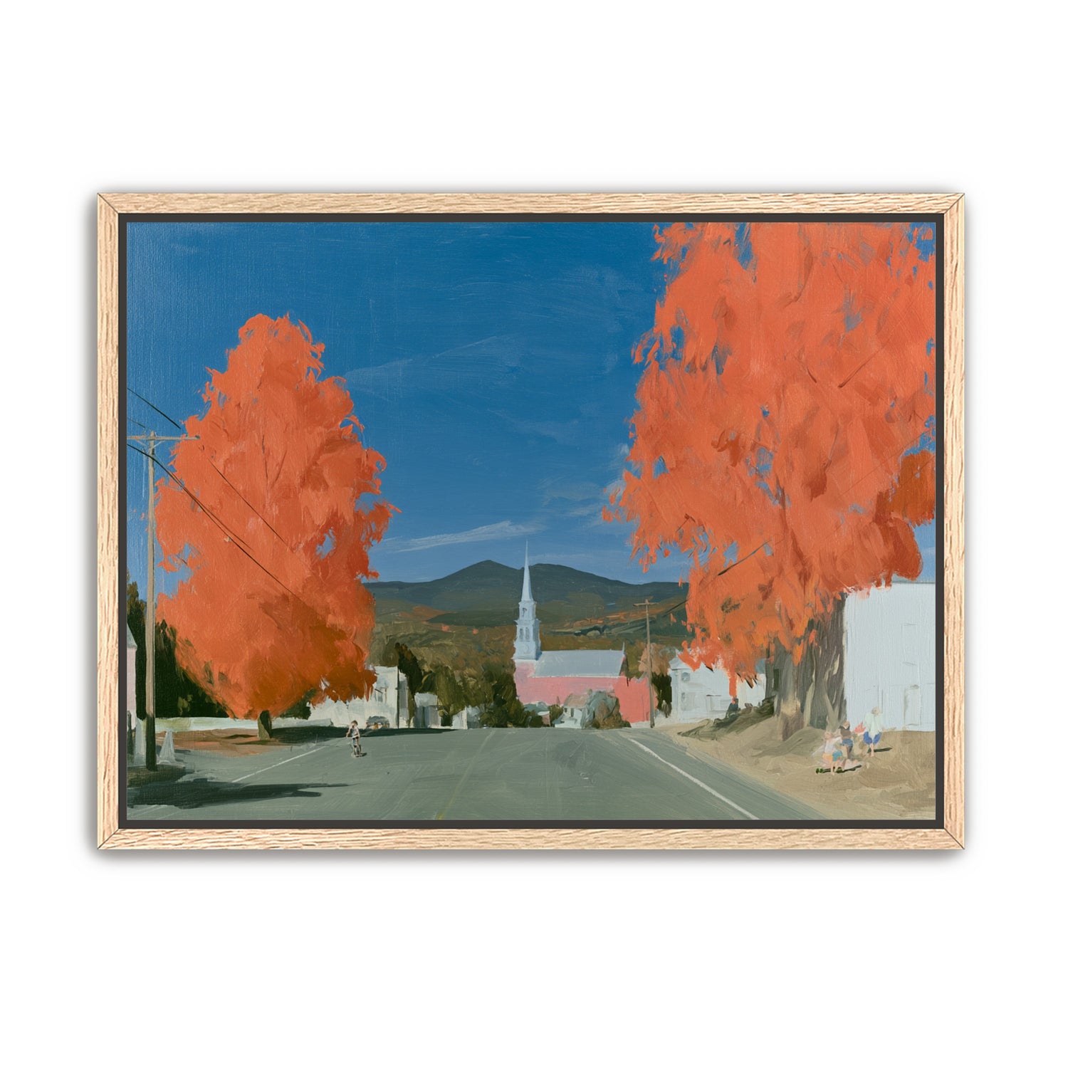 Orange trees over the steeple road